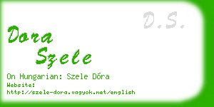 dora szele business card